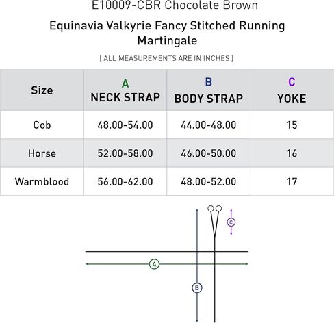 Equinavia Valkyrie Fancy Stitched Leather Running Martingale in Saudi Arabia
