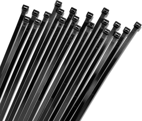 مجموعة ربطات كابلات بسحاب مقاس 8 بوصات مكونة من 1000 قطعة من Bolt Dropper - قوة شد 40 رطلًا - ربطات عنق نايلون ممتازة مقاومة للأشعة فوق البنفسجية عالية التحمل ذاتية القفل - تنظيم داخلي وخارجي للكابلات والأقمشة والمزيد - أسود in Kuwait