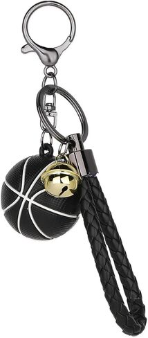 KALIONE Basketball Keychain Gift for Boys Girls Men, Basketball Key Chain with Gold Small Bell Keychains in Saudi Arabia