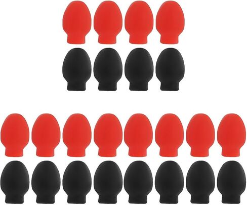 24 Pcs Drumstick Set Drumsticks Drum Mute Bass Drum Practice Pads Silicone Drumstick Practice Tip Marching Practice Tip Drum Stick Practice Tip Damper Percussion Drum Sticks Rubber in Saudi Arabia