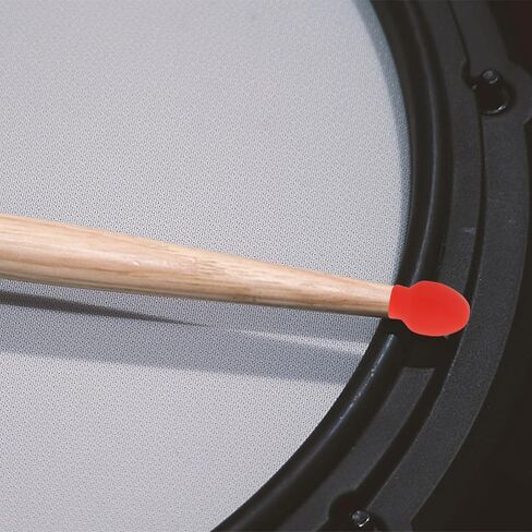 24 Pcs Drumstick Set Drumsticks Drum Mute Bass Drum Practice Pads Silicone Drumstick Practice Tip Marching Practice Tip Drum Stick Practice Tip Damper Percussion Drum Sticks Rubber in Saudi Arabia