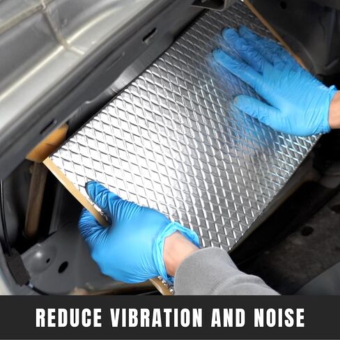 SunplusTrade مميت الصوت للسيارات، بساط مميت الصوت، بوتيل عازل للضوضاء للسيارات (80 مل 36 قدم مربع) in Kuwait