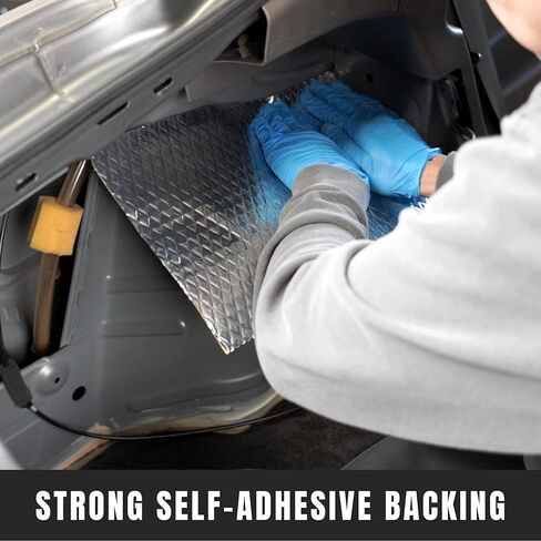SunplusTrade مميت الصوت للسيارات، بساط مميت الصوت، بوتيل عازل للضوضاء للسيارات (80 مل 36 قدم مربع) in Kuwait