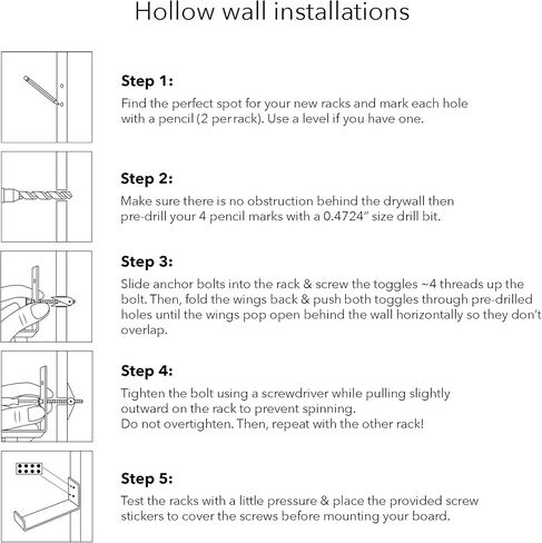 Board Solutions Surfboard Wall Mount - Heavy Duty White Surfboard Racks for The Wall/Surf Board Hangers for Walls Work with Small SUP, Skateboard & Snowboards, Great for a Surfer in Saudi Arabia