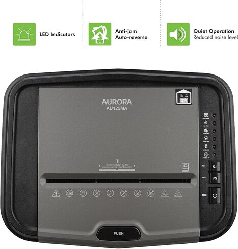 Aurora Commercial Grade 400-Sheet Auto Feed High-Security Micro-Cut Paper Shredder/ 240 Minutes/Security Level P-5 in Saudi Arabia