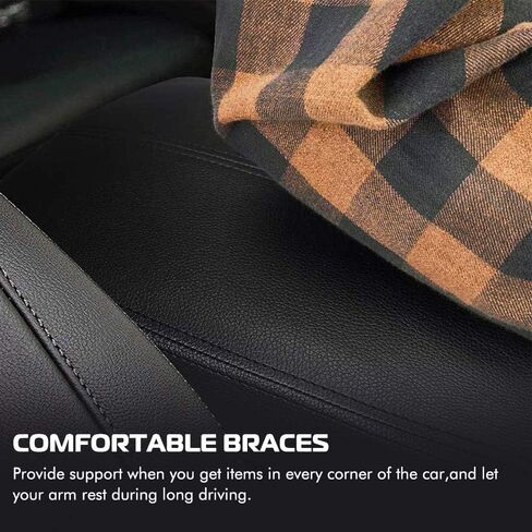 A ABIGAIL Center Console Armrest Cover for 2008 2009 2010 2011 2012 Honda Accord Auto Leather Suture Console Lid Cover Replacement (Black) in Saudi Arabia