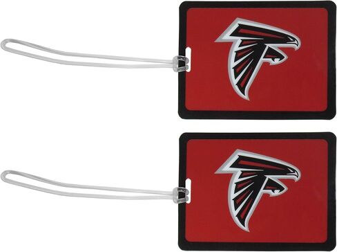 بطاقة أمتعة من الفينيل من NFL Atlanta Falcons، قطعتان، أحمر in Saudi Arabia