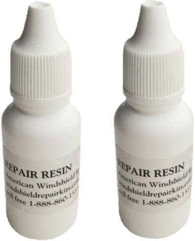 Windshield Repair Resin 15ml Bottle with Built in Dropper - Repair 50 Rock Chips or More - Cracked Glass Rock Chip Repair Resin - for Windshield Repair Kit Bridge Injector in Saudi Arabia