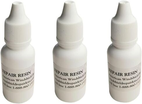 Windshield Repair Resin 15ml Bottle with Built in Dropper - Repair 50 Rock Chips or More - Cracked Glass Rock Chip Repair Resin - for Windshield Repair Kit Bridge Injector in Saudi Arabia