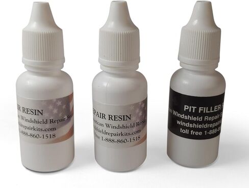 Windshield Repair Resin 15ml Bottle with Built in Dropper - Repair 50 Rock Chips or More - Cracked Glass Rock Chip Repair Resin - for Windshield Repair Kit Bridge Injector in Saudi Arabia