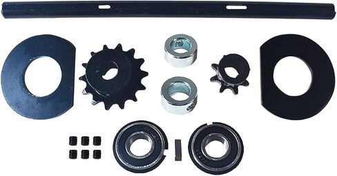 WFEERXJA Go kart 5/8" X 12" Shaft Kit Jackshaft Kit fit for #40/41/420 Chain mini bike in Saudi Arabia