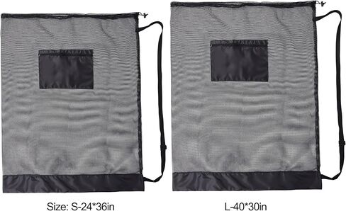 حقيبة كرة شبكية كبيرة جدًا - حقيبة برباط متعددة الرياضات لمعدات كرة السلة وكرة القدم والكرة الطائرة - حقيبة كرة سلة متينة بتصميم سهل الحمل in Kuwait