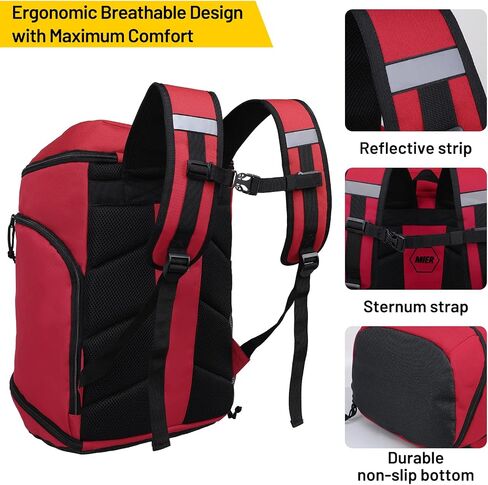 MIER Basketball Backpack Soccer Bag with Shoes/Ball Compartment, Large Sports Back Pack Equipment Bag for Men Women Athletes, 35L in Saudi Arabia