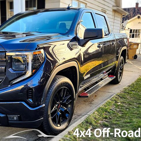 لوحات تشغيل OEDRO متوافقة مع 2019-2024 Chevy Silverado/GMC Sierra 1500 Crew Cab؛ 2020-2024 سيلفرادو/سييرا 2500HD 3500HD، قضبان جانبية من الصلب Nerf Bars Rails (باستثناء 2019 1500 LD) in Saudi Arabia