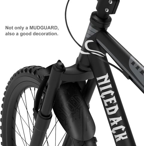 حاجز دراجة NICEDACK، واقي طين MTB قابل للتعديل، واقيات الطين المتوافقة مع الأمام والخلف، يناسب دراجات الإطارات الدهنية 650B 20 بوصة 26 بوصة 27.5 بوصة 29 بوصة وجميع دراجات الفرامل القرصية in Kuwait