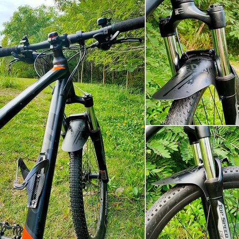 حاجز دراجة NICEDACK، واقي طين MTB قابل للتعديل، واقيات الطين المتوافقة مع الأمام والخلف، يناسب دراجات الإطارات الدهنية 650B 20 بوصة 26 بوصة 27.5 بوصة 29 بوصة وجميع دراجات الفرامل القرصية in Kuwait