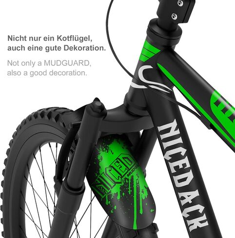 NICEDACK Bike Fender, Adjustable MTB Mud Guard, Front and Rear Compatible Mudguards, Fits 650B 20" 26" 27.5" 29 inch Fat Tire Bikes and All Disc Brake Bicycles in Kuwait