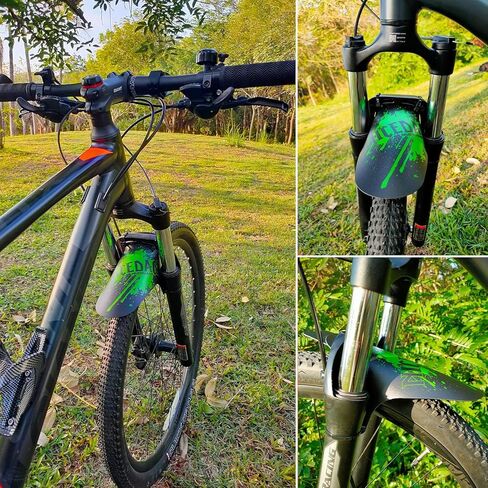 NICEDACK Bike Fender, Adjustable MTB Mud Guard, Front and Rear Compatible Mudguards, Fits 650B 20" 26" 27.5" 29 inch Fat Tire Bikes and All Disc Brake Bicycles in Kuwait