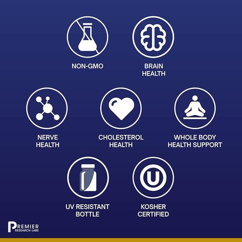 حبيبات الليسيثين من Premier Research Labs - مكمل لدعم الأعصاب* - مصدر جيد للكولين - دعم الدماغ والأعصاب - بدون إضافات أو مواد مالئة - يمتزج جيدًا في العصائر أو الأطعمة - 10 أونصة in Kuwait