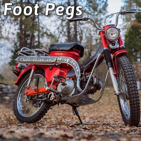 Dirt Bike Foot Pegs Wide CNC Motorcycle Footpegs 360° MX Chopper Bobber Style Compaitble with Dyna Fatboy Sportster Iron 883 (Black) in Saudi Arabia