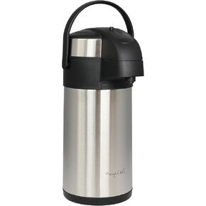 MegaChef 3 Liter Stainless Steel Vacuum Body Pump Cap Air Pot