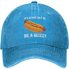 Hot Dogs Lover Hat It’s A Bad Day to Be A Glizzy Cap Men Dad Hats Adjustable Hats