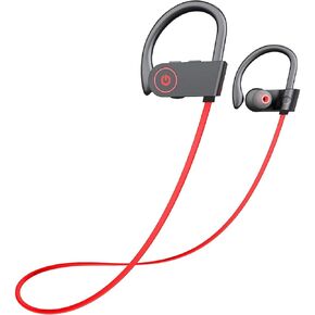 Bluetooth Headphones,IPX7 Waterproof Wireless Sport Earbuds in-Ear, HiFi Bass Stereo Running Headphones with Noise Canceling Mic for Workout Fitness Gym, Up to 10 Hours Playtime,BlackGray