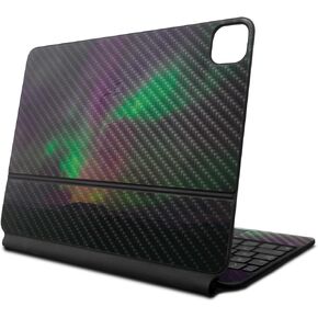 Carbon Fiber Skin Compatible with Apple Magic Keyboard for iPad Pro 13‑inch (M4) 2024 - Aurora Borealis - Premium 3M Vinyl Protective Decal Cover - Easy to Apply | Crafted in The USA by MightySkins