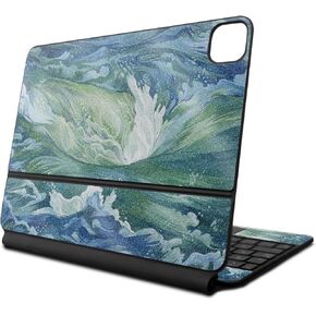 Glossy Glitter Skin Compatible with Apple Magic Keyboard for iPad Pro 13‑inch (M4) 2024 - Cyclone Wave - Premium 3M Vinyl Protective Decal Cover - Easy to Apply | Crafted in The USA by MightySkins