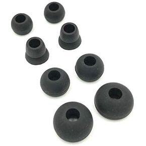 PB3 Earbuds Replacement Tips Ear Pads Compatible with Monster Beats Dr. Dre Beats Powerbeats3 Powerbeats2 Powerbeats1 Wireless Stereo Headphones- 4 Pairs(Black)