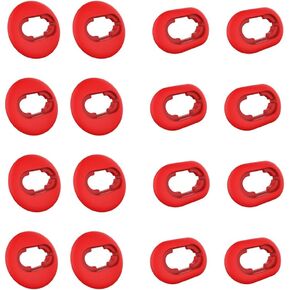 Silicone Ear Tips Adapter Wing Tips Compatible with Samsung Galaxy Buds Live Ear Adapter Eartips Replacement for Galaxy Buds Live,Red Earbud Rubber Tips (8 Pairs)