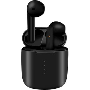 Wireless Earbuds Bluetooth 5.0 Headphones with Charging Case, IPX8 Waterproof, 3D Stereo Air Buds in-Ear Ear Buds Built-in Mic, Open Lid Auto Pairing for Android/Samsung/Apple iPhone (Black)