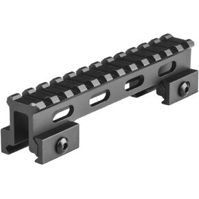 Tactical Picatinny/Weaver 1" Slim Riser Bridge Mount BM1210, 5" Long 12 Slots