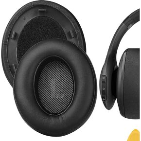 Geekria QuickFit Replacement Ear Pads for JBL Everest Elite 700, V700NXT Headphones Ear Cushions, Headset Earpads, Ear Cups Cover Repair Parts (Black)