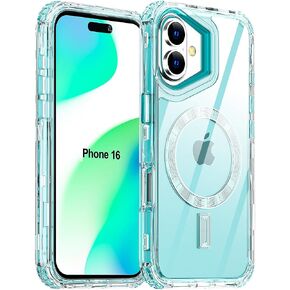 AICase for iPhone 16 Pro Max Case,Clear Built for MagSafe,3 in 1 Heavy Duty Drop Protection Rugged Shockproof/Drop/Dust Proof 3-Layer Protective Durable Magnetic Cover for iPhone 16 Pro Max 6.9"_3 in Saudi Arabia