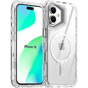 AICase for iPhone 16 Pro Max Case,Clear Built for MagSafe,3 in 1 Heavy Duty Drop Protection Rugged Shockproof/Drop/Dust Proof 3-Layer Protective Durable Magnetic Cover for iPhone 16 Pro Max 6.9"_3 in Kuwait