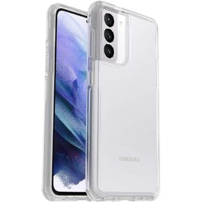 OtterBox Symmetry Clear Series Case for Galaxy S21 5G (ONLY - Does NOT FIT Plus or Ultra) - Shell Shocked (Pink Interference/Iridescent Pink/Shell-Shocked Graphic)