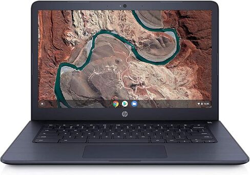 HP Chromebook 14-db0043wm - AMD A4-9120C، رسومات AMD Radeon R4، 4 جيجابايت SDRM، 32 جيجابايت eMMC، صوت من B&O، شاشة عالية الدقة بالكامل، أزرق حبر (متجدد) in Saudi Arabia