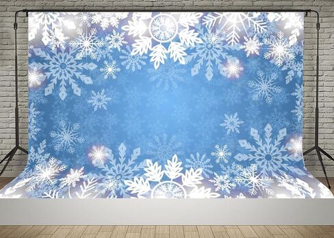 Winter Snowflake Backdrop Wonderland Christmas Photography Background for Kids Merry Christmas New Year Party Decor Banner Baby Shower Portrait Photo Booth Props 7x5ft in Saudi Arabia
