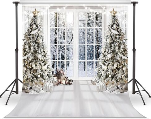 WOLADA White Christmas Backdrop Christmas Window Backdrop Christmas Backdrop Christmas Photography Backdrop 7x5FT FW74 in Saudi Arabia