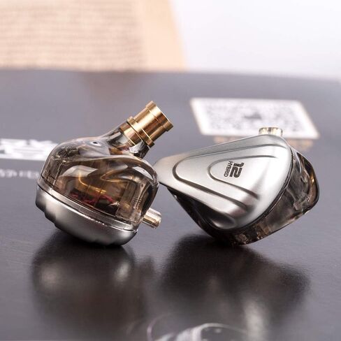 KZ ZSX Earbuds 5BA 1DD Hybrid Drivers HiFi in Ears Monitors Noise Cancelling KZ Earbuds Headphones Comfort Fit IEM Earphones for Gaming/Studio Work/Rehearsals/Live Band (Black Without mic) in Saudi Arabia