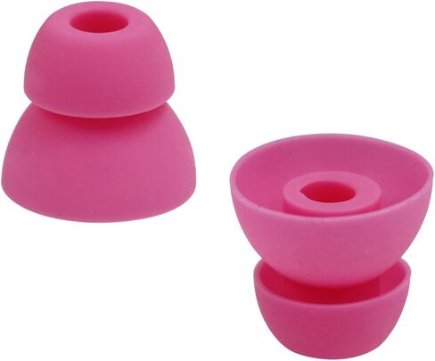 ALXCD Ear Tip for Tour2 Beats Tour Earphone, 8 Pair SML & Double Flange Durable Soft Silicone Replacement Ear Bud Eartip, Fit for Beats Tour Tour 2 Earphone [8 Pair](Pink) in Saudi Arabia