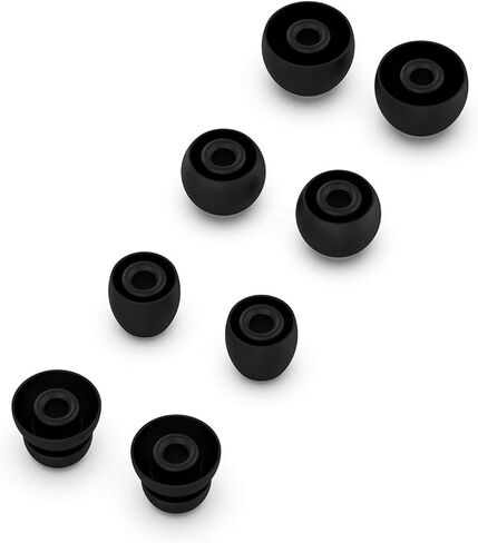 ملحقات رؤوس الأذن السيليكون من MOTONG لهاتف Huawei FreeBuds 4i، غطاء حماية من السيليكون لسماعات الأذن لهاتف Huawei FreeBuds 4i/FreeLace Pro (سيليكون أسود) in Kuwait