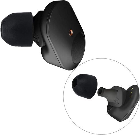 kwmobile 14x Replacement Ear Tips Compatible with Sony WF-1000XM3 / WF-1000XM4 / WF-1000XM5 - Set of Silicone Eartips for Earbuds Headphones in Saudi Arabia
