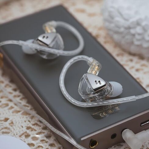 KZ X Angelears Libra Ultra-Wide Frequency Dynamic Driver HiFi in-Ear Earphone IEMs, 1DD in Ear Monitor with 0.75 Replaceable Cable (Without Mic) in Saudi Arabia