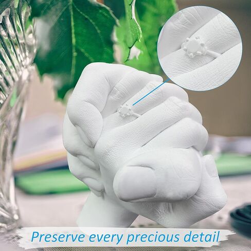 مجموعات صب اليد للأزواج ومجموعة قولبة اليد للأزواج لأنشطة العطلات، مجموعات قولبة حامل القاعدة والبطاقات، هدايا للأزواج، الزفاف، الأصدقاء، مجموعة صب قوالب الجص اليدوية... in Kuwait