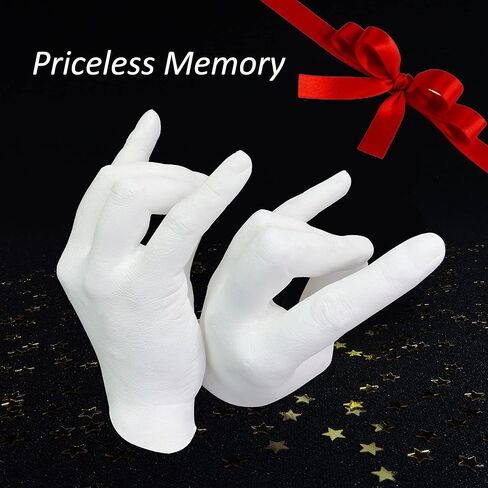 مجموعات صب اليد للأزواج ومجموعة قولبة اليد للأزواج لأنشطة العطلات، مجموعات قولبة حامل القاعدة والبطاقات، هدايا للأزواج، الزفاف، الأصدقاء، مجموعة صب قوالب الجص اليدوية... in Kuwait