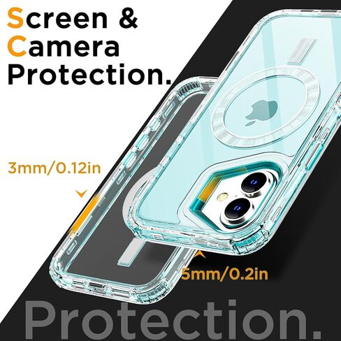 AICase for iPhone 16 Pro Max Case,Clear Built for MagSafe,3 in 1 Heavy Duty Drop Protection Rugged Shockproof/Drop/Dust Proof 3-Layer Protective Durable Magnetic Cover for iPhone 16 Pro Max 6.9"_3 in Kuwait