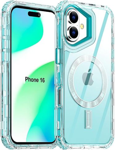 AICase for iPhone 16 Pro Max Case,Clear Built for MagSafe,3 in 1 Heavy Duty Drop Protection Rugged Shockproof/Drop/Dust Proof 3-Layer Protective Durable Magnetic Cover for iPhone 16 Pro Max 6.9"_3 in Kuwait