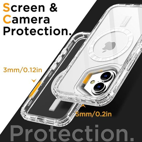 AICase for iPhone 16 Pro Max Case,Clear Built for MagSafe,3 in 1 Heavy Duty Drop Protection Rugged Shockproof/Drop/Dust Proof 3-Layer Protective Durable Magnetic Cover for iPhone 16 Pro Max 6.9"_3 in Kuwait